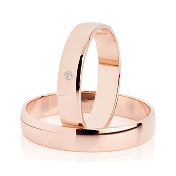  BARTOLI Classic vielsesringe rosaguld