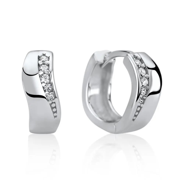 Creoler i Sølv m. zirkonia