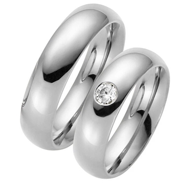 Vielsesringe i Sølv 